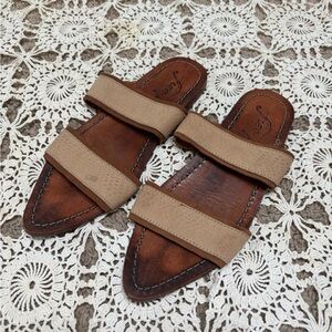 Free People Tan Sandals leather 8
